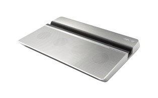 Привлекательный ASUS VariDrive представляет собой вертикальный пишущий DVD-привод с док-станцией