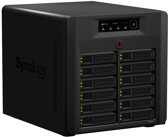 12-дисковой NAS-сервер модели DiskStation.